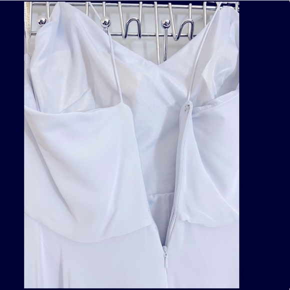 Jenny Yoo - Floor Length formal chiffon dress, prom, gown - Size 14 - light blue - Picture 10 of 16